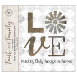 Legacy Faith & Family Love Makes a House Wall Calendar 2023