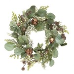 Meravic Cedar & Eucalyptus Wreath w/Bronze Bells