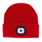 DM Merchandise Night Scope Rechargeable LED Beanie Red