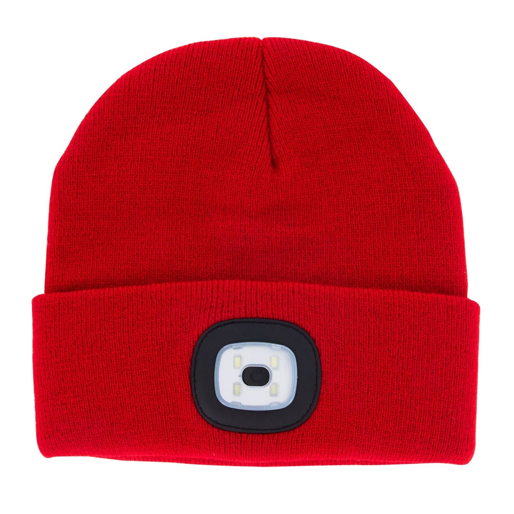 DM Merchandise Night Scope Rechargeable LED Beanie Red
