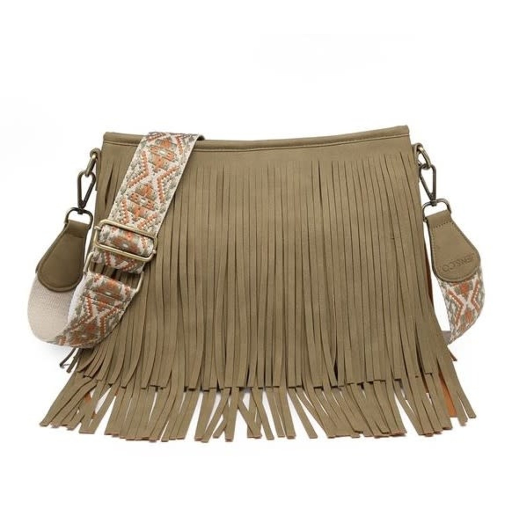 Crossbody Hipster Purse with Fringe