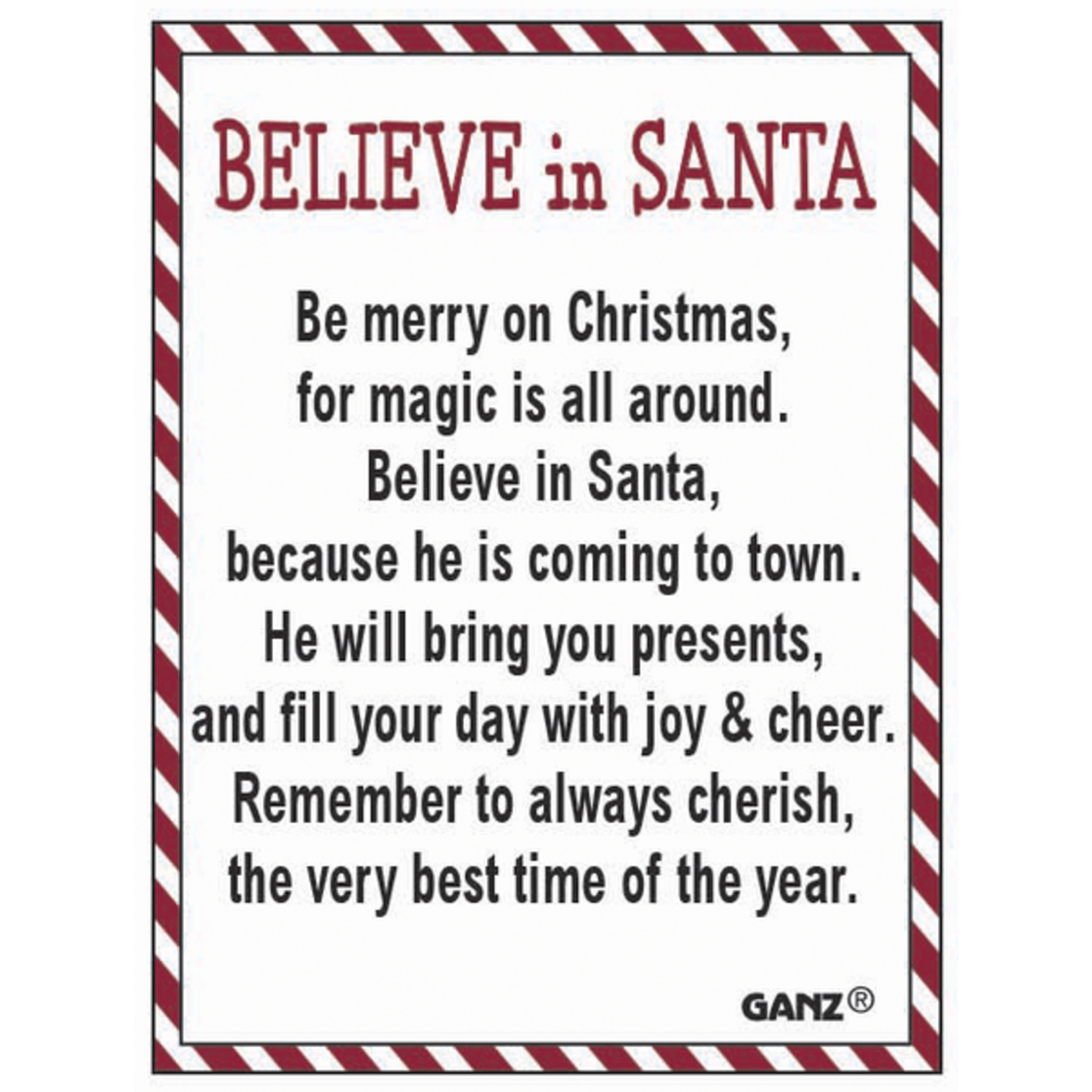 Ganz Believe in Santa Charm