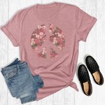 The Way Down South The Way Down South Floral Peace T-Shirt