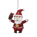 Youngs Wool Felt Santa Ornament