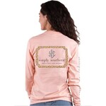 Simply Southern Simply Southern Leopard Logo Long Sleeve Tee