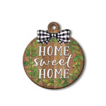 My Word! Home Sweet Home w/Green Leaves Adoornament