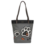 Chala Chala Deluxe Everyday Paw Print Tote Gray 855