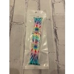 ShopTrendsNow Silicone Apple Watch Band Tie Dye Streaks 42mm