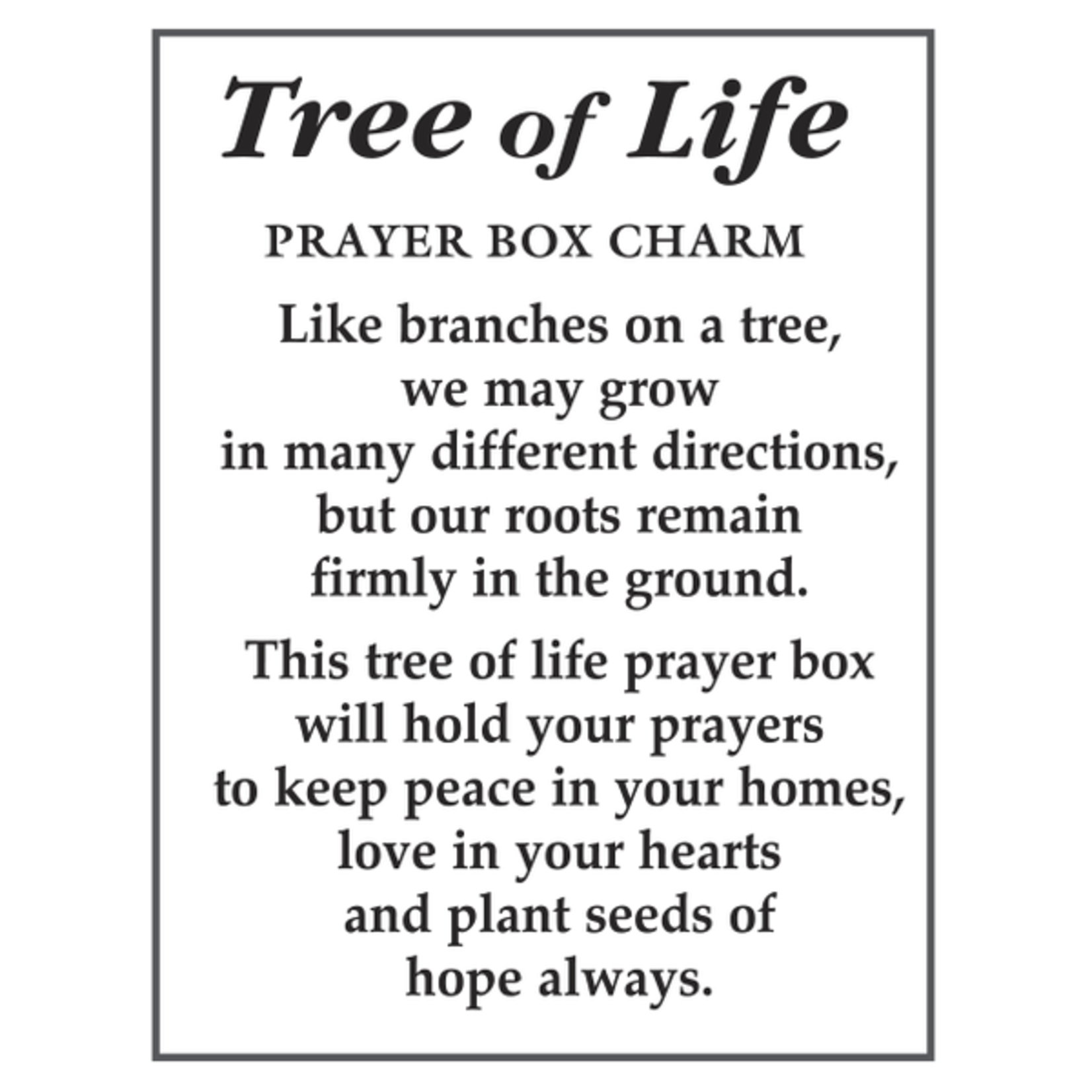 Ganz Tree of Life Prayer Box Charm