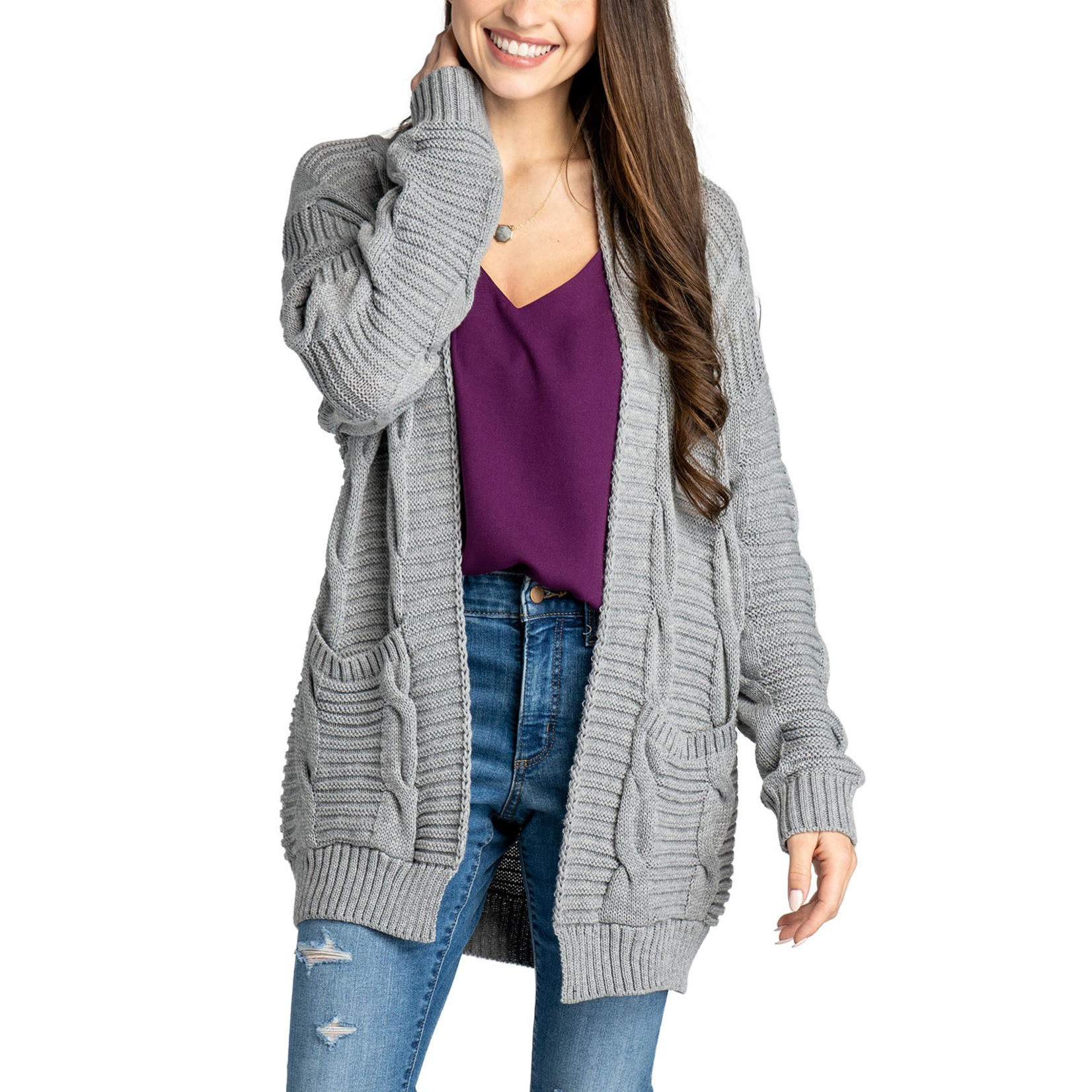 Jack &  Missy Jack & Missy Aspen Cardigan Gray