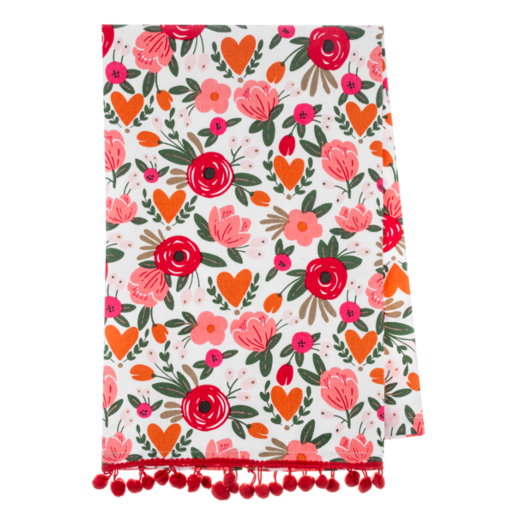 Midwest CBK Floral Heart Tea Towel