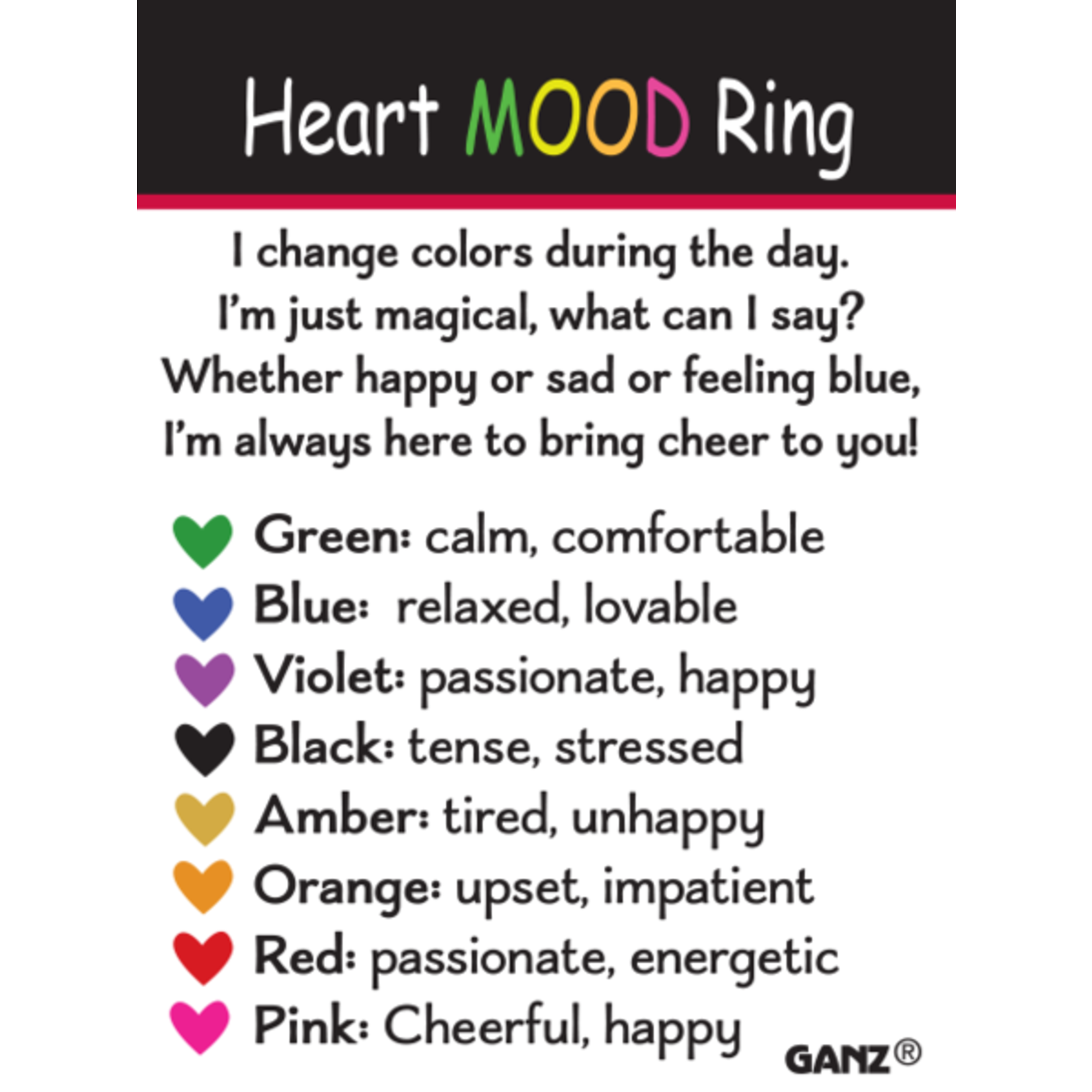 Ganz Heart Mood Ring
