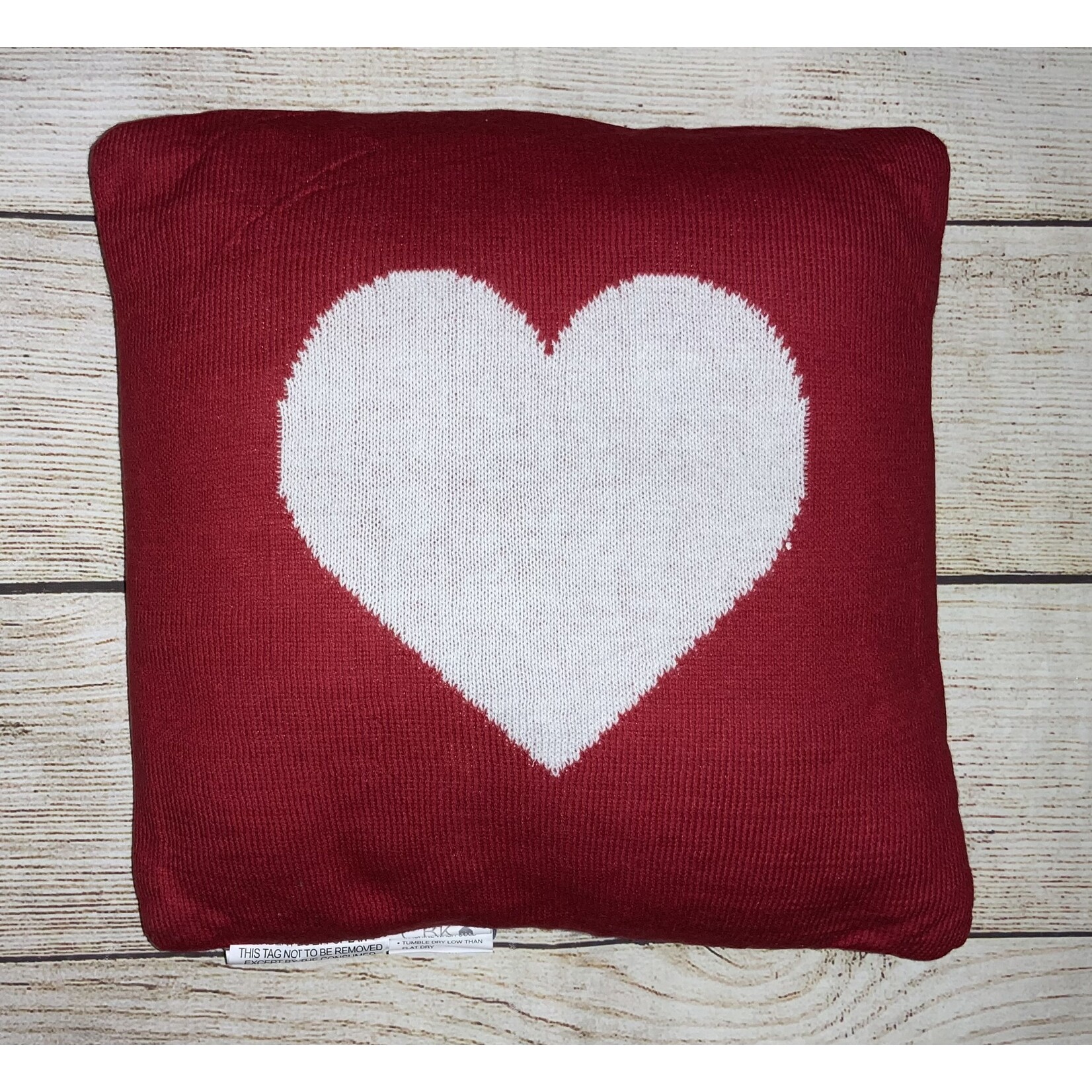 Ganz Knit Valentine Heart Pillow