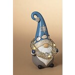 Gerson Lighted Gnome w/Blue Hat and Wreath