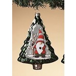 Gerson Glass Tree w/Gnome Ornament Style 1