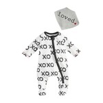 Mudpie Mudpie XO Sleeper & Bib Set 0-3M