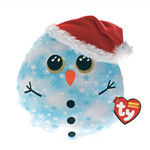 TY Ty Fleck the Snowman Squish-A-Boo Large