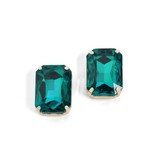 Whispers Whispers Octagon Jewel Earrings Green WN004518