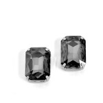 Whispers Whispers Octagon Jewel Earrings Grey WN004514