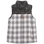 Simply Southern Simply Southern Lumber Jill Vest Plaid Gray