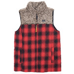 Simply Southern Simply Southern Lumber Jill Vest Plaid Red
