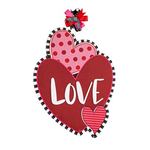 Evergreen Heart & Love LED Window Decor