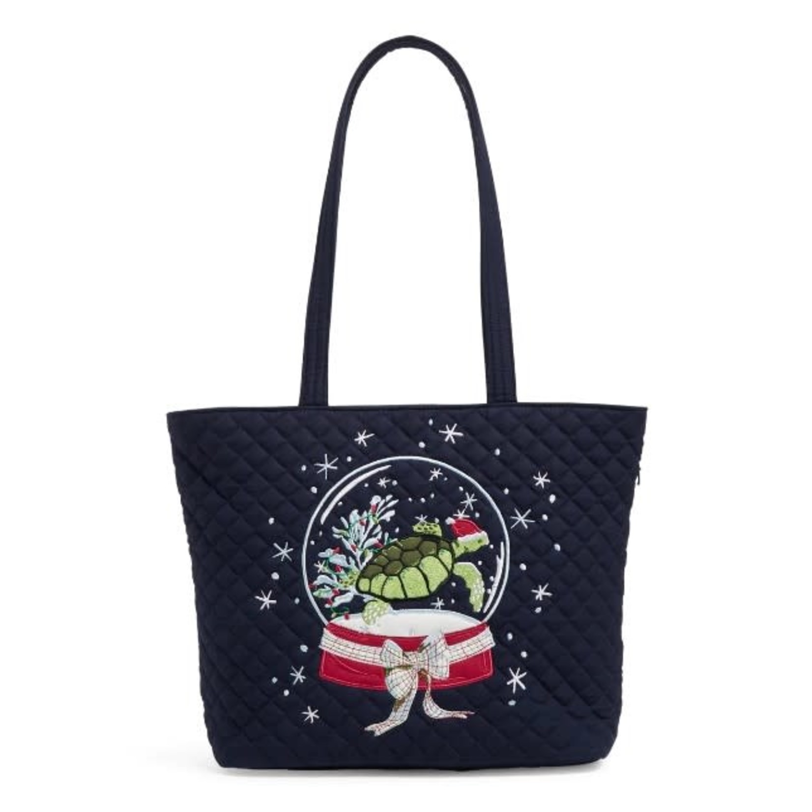 Vera Bradley Vera Bradley Small Vera Tote Santa Turtle