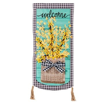 Evergreen Forsythia Basket Everlasting Impressions Textile Decor