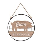 Evergreen Farmhouse Pig Wall Decor