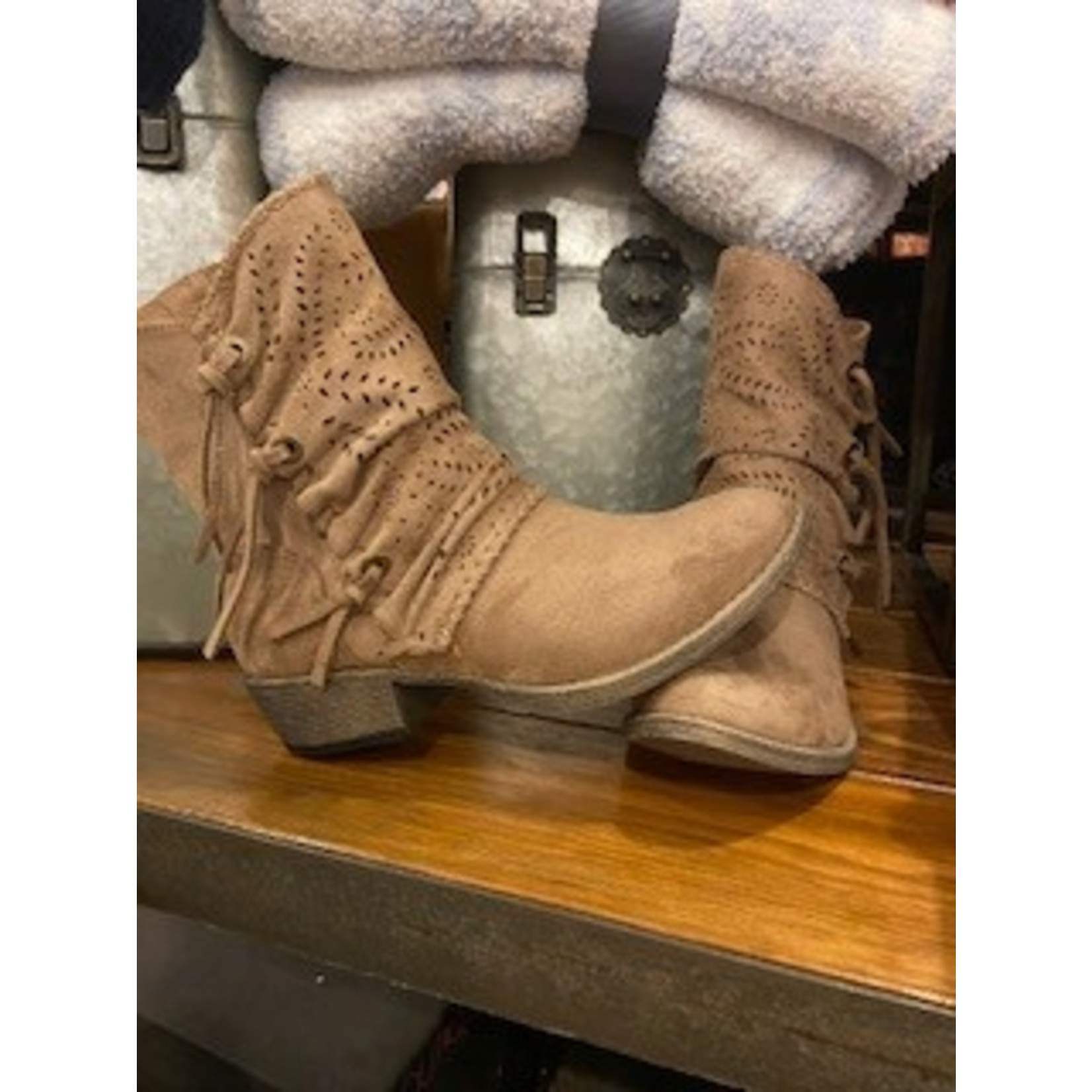 Very G Very G Sydney Lace Booties Taupe
