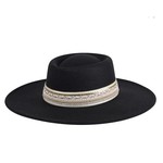 Jen & Co Jen & Co Blaze Beaded Hat Black