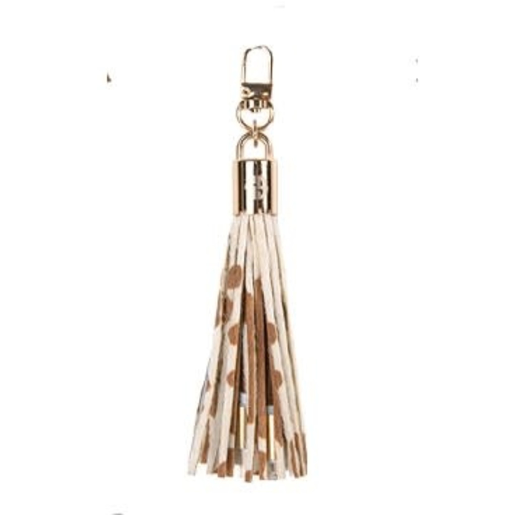 Simply Southern Simply Southern Leather Tassel Charger Cow