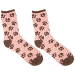 Simply Southern Simply Southern Boot Socks Pattern Paw Pink