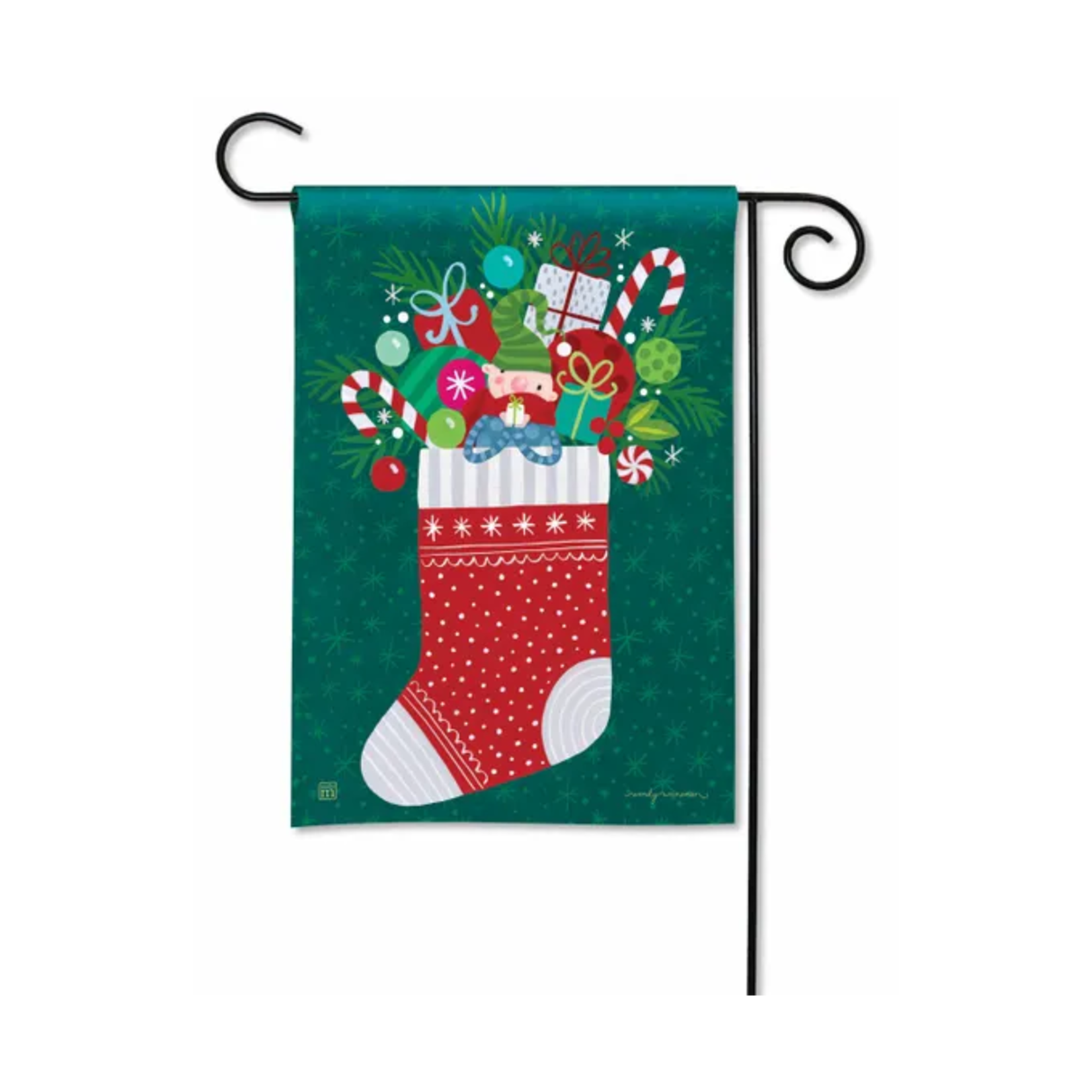 Studio M Christmas Stocking Garden Flag