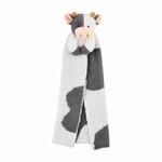 Mudpie Mudpie Cow Chenille Lovey Blanket