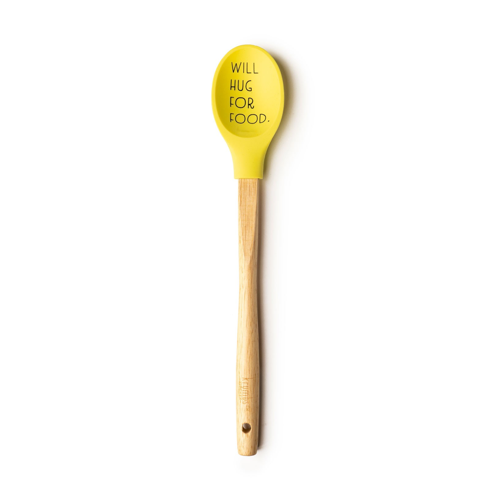 Krumbs Kitchen Yellow Silicone Spoon Will Hug for Food