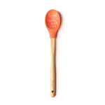 Krumbs Kitchen Orange Silicone Spoon Thankful for Family