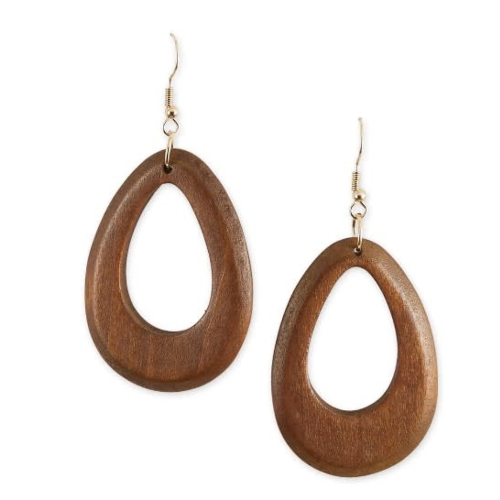 Hadley Wren Hadley Wren Wood Hoop Earrings
