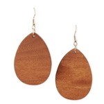 Hadley Wren Hadley Wren Wood Tear Drop Earrings