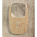 Optimum Optical Optimum Optical OptiCard LED Pocket Magnifier Peach w/Lines