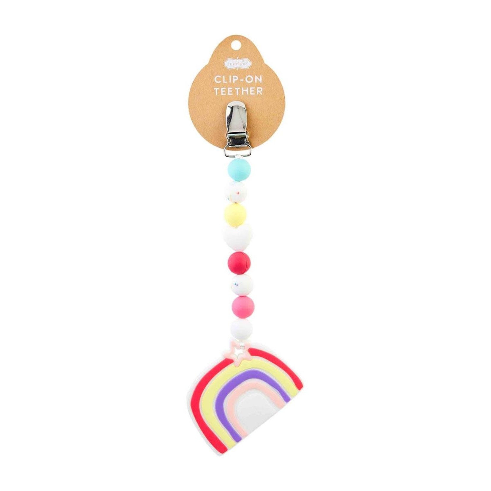 Mudpie Mudpie Rainbow Clip on Teether