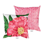Evergreen Blooming Pink Outdoor Pillow