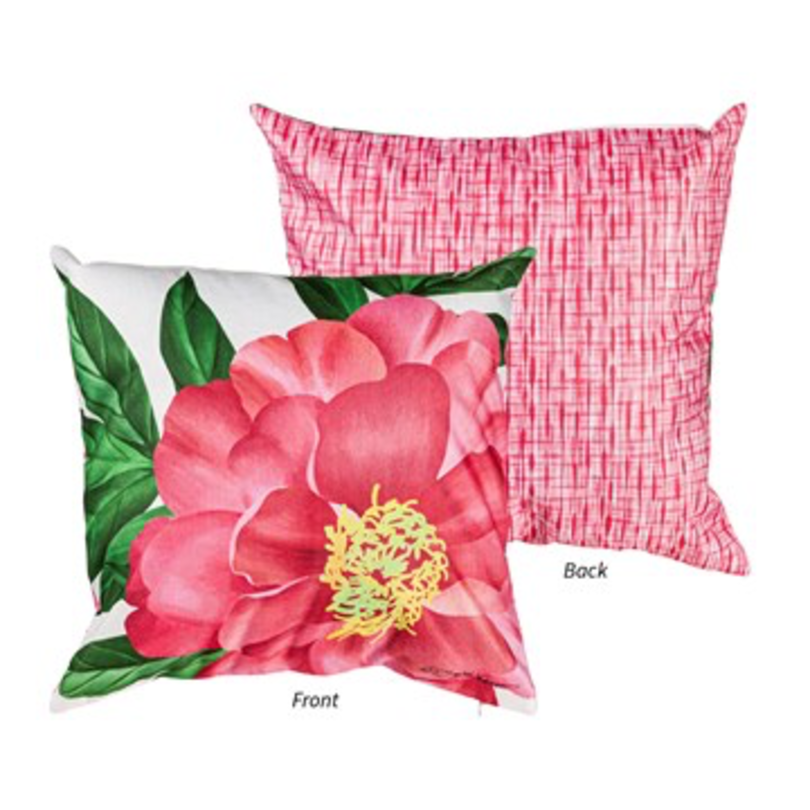 Evergreen Blooming Pink Outdoor Pillow Cover