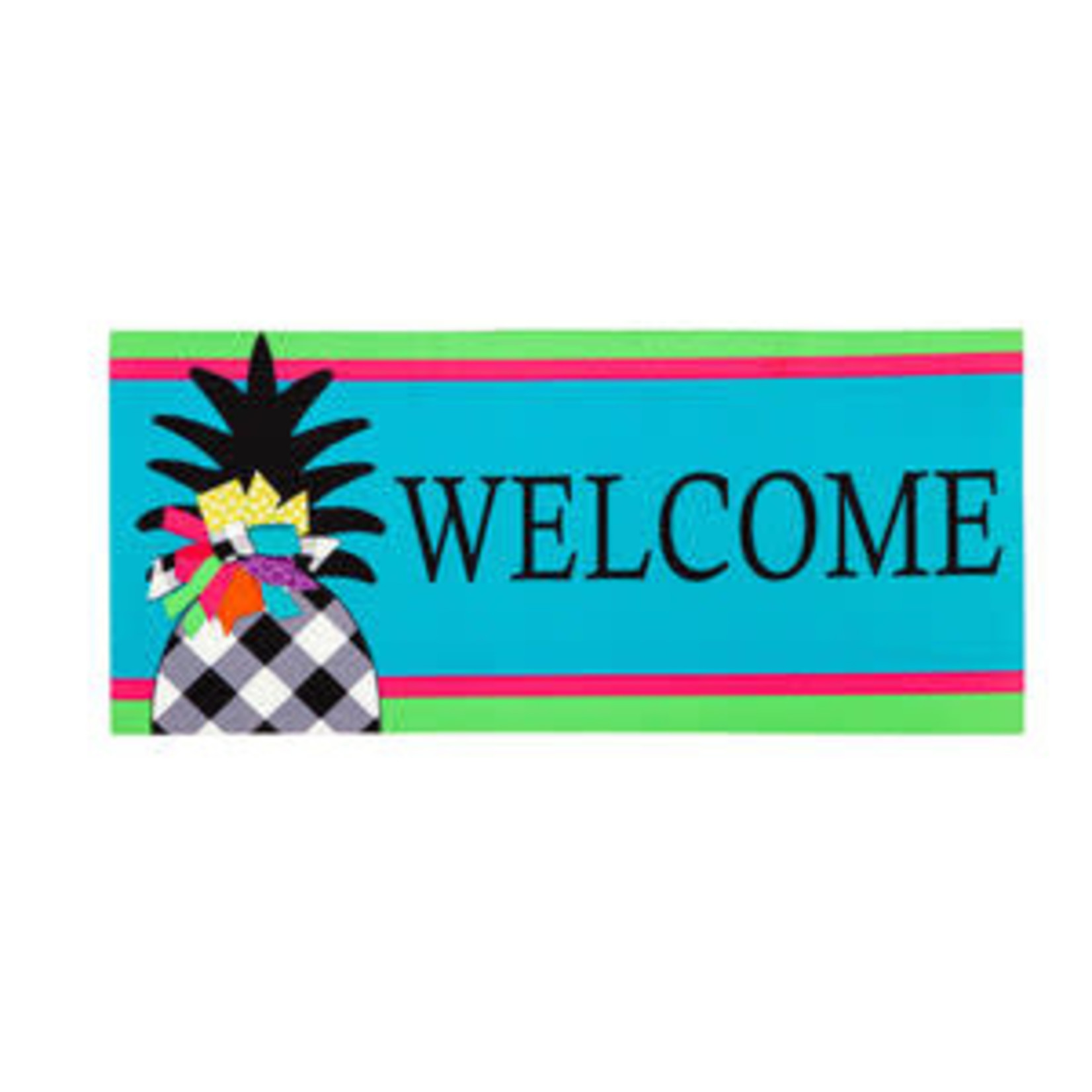 Evergreen Black & White Pineapple Switch Mat