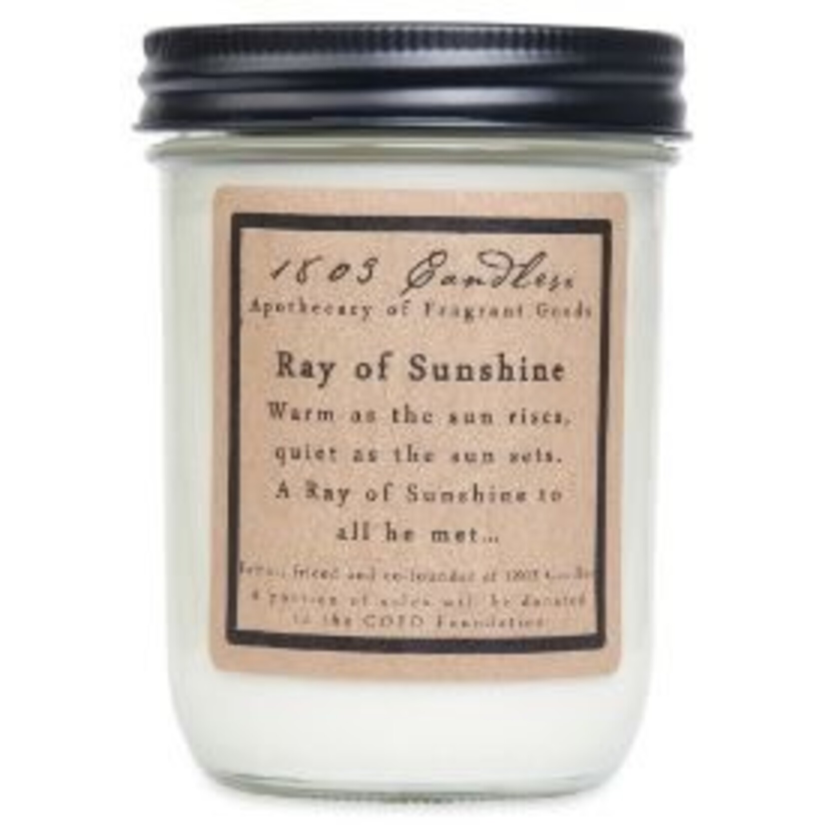 1803 1803 Ray of Sunshine Soy Jar Candle