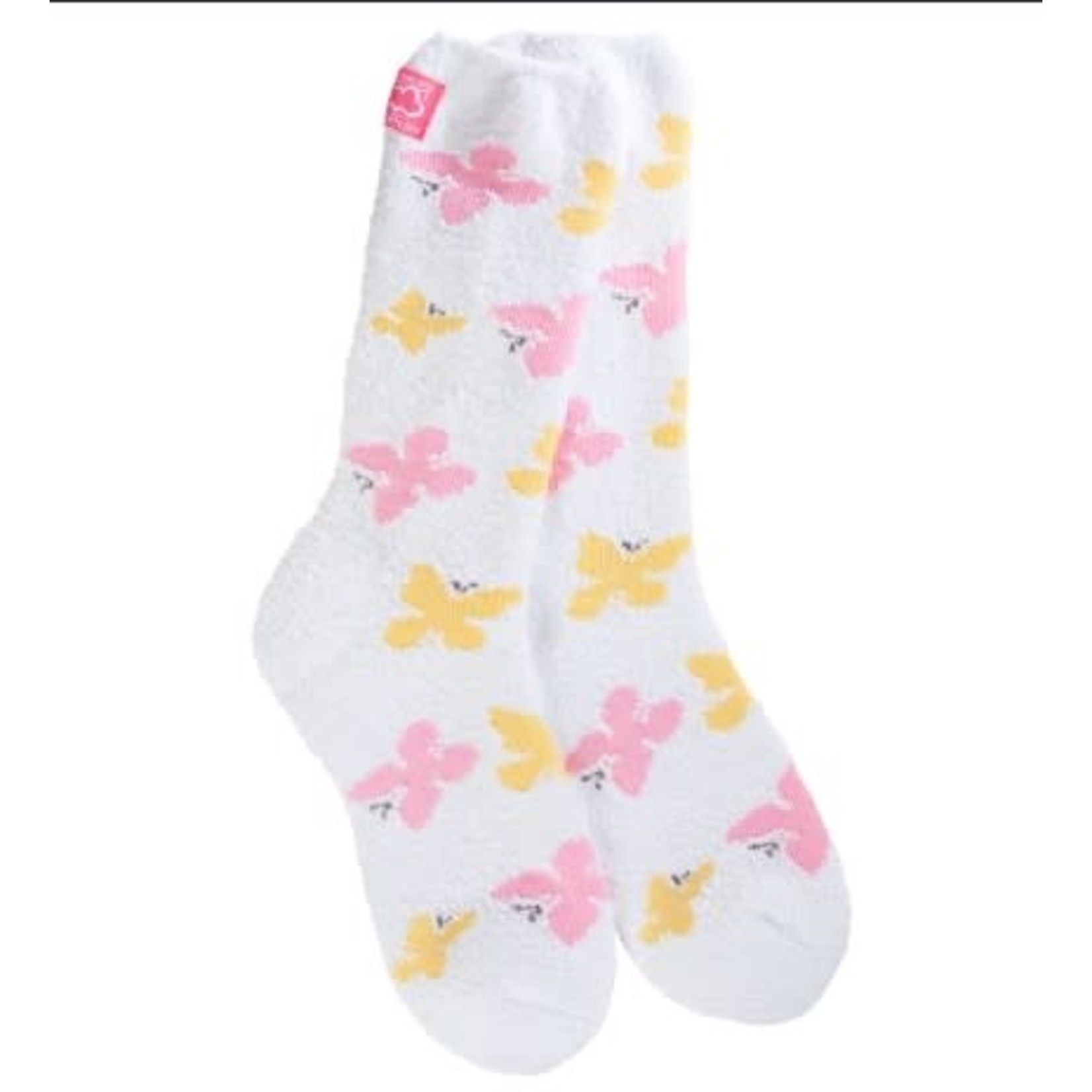 World's Softest World's Softest Crew Socks Butterfly Multi