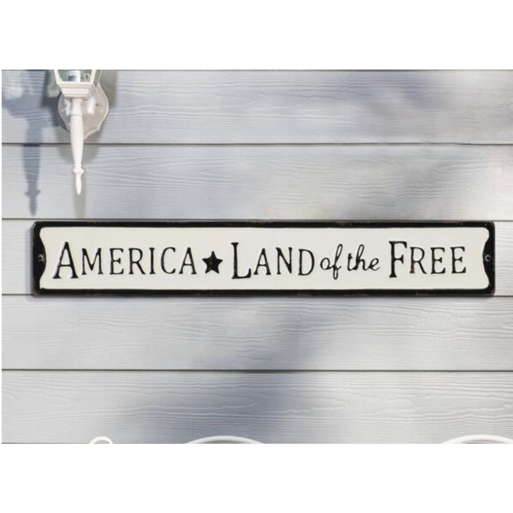 Gerson Land of the Free Metal Sign