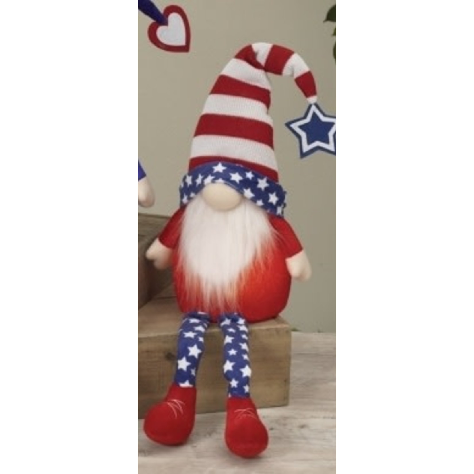 Gerson Americana Lighted Plush Gnome 26” Style 3