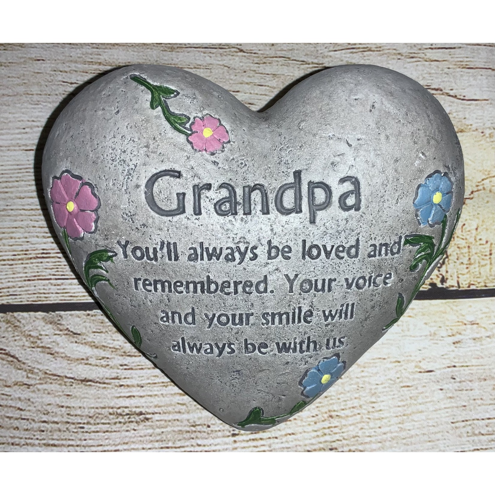 Gerson Grandpa Heart Memorial Stone