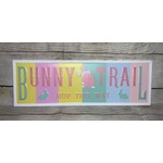 Gerson Bunny Trail Easter Metal Embossed Sign